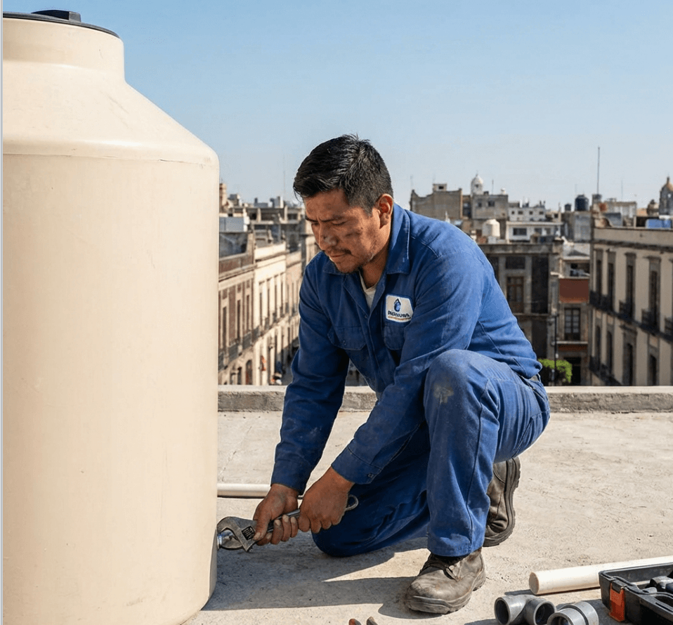 Instalación de tinacos en Cdmx